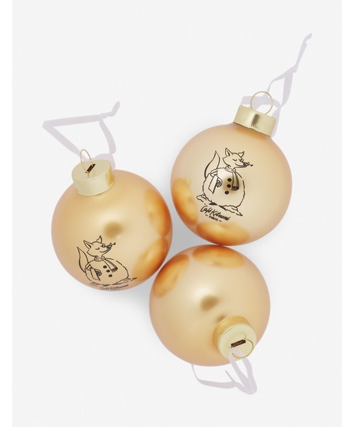 Maison Kitsune(メゾンキツネ)の「CHRISTMAS TREE ORNAMENTS(その他雑貨・メンズ・ゴールド・U)」の3枚目の写真