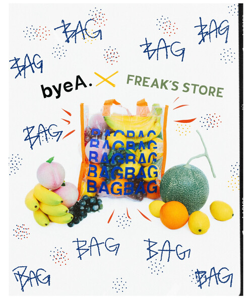 FREAK'S STORE(フリークスストア)の「byeA. × FREAK'S STORE/バイエー 別注 CLEAR BAG/バイエークリアバッグ(トートバッグ・レディース・オレンジ・ONE SIZE)」の1枚目の写真
