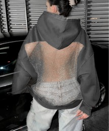 JOHNNY WOLF（ジョニーウルフ）の「TIFFA バックメッシュ オーバーサイズ パーカー（パーカー）」