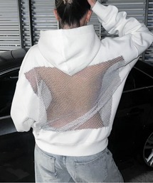 JOHNNY WOLF（ジョニーウルフ）の「TIFFA バックメッシュ オーバーサイズ パーカー（パーカー）」