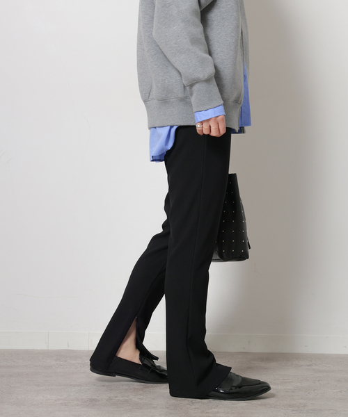 JOURNAL STANDARD relume(ジャーナルスタンダード レリューム)の「《WEB限定追加》ダブルフェイスレギンスパンツ(その他パンツ・レディース・ブラック・38/36)」の8枚目の写真