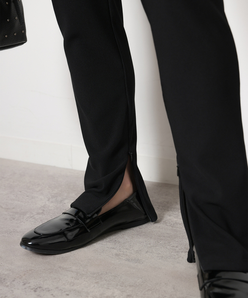 JOURNAL STANDARD relume(ジャーナルスタンダード レリューム)の「《WEB限定追加》ダブルフェイスレギンスパンツ(その他パンツ・レディース・ブラック・38/36)」の9枚目の写真