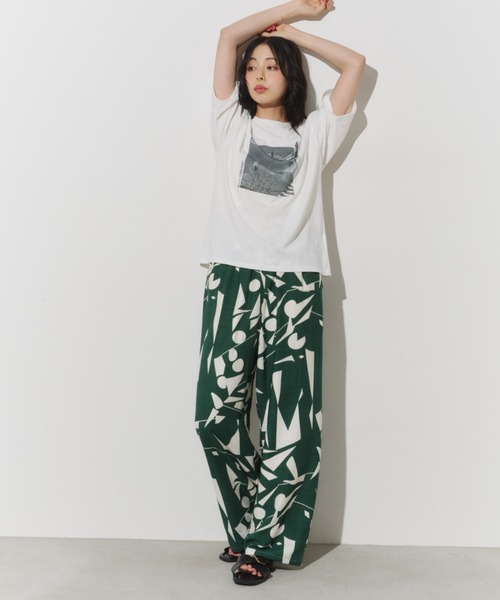 Unitage（ユニテージ）の「photoプリントTシャツ（Tシャツ/カットソー・レディース・ホワイト系その他/ホワイト・FREE）」の8枚目の写真