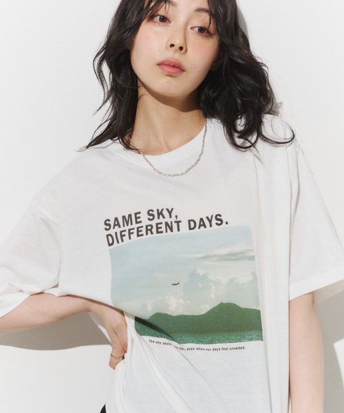 Unitage（ユニテージ）の「photoプリントTシャツ（Tシャツ/カットソー・レディース・ホワイト系その他/ホワイト・FREE）」の12枚目の写真