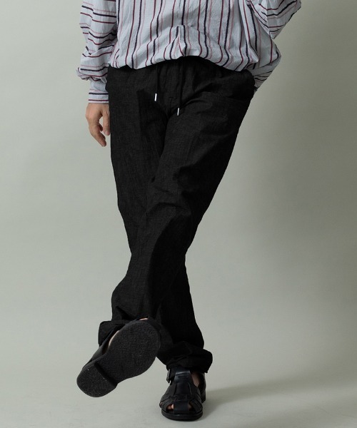 EGO TRIPPING（エゴトリッピング）の「mp14645- EASYTOROUSERS イージーパンツ(626651)（その他パンツ・メンズ・ブラック/インディゴブルー・33/31/29）」の2枚目の写真