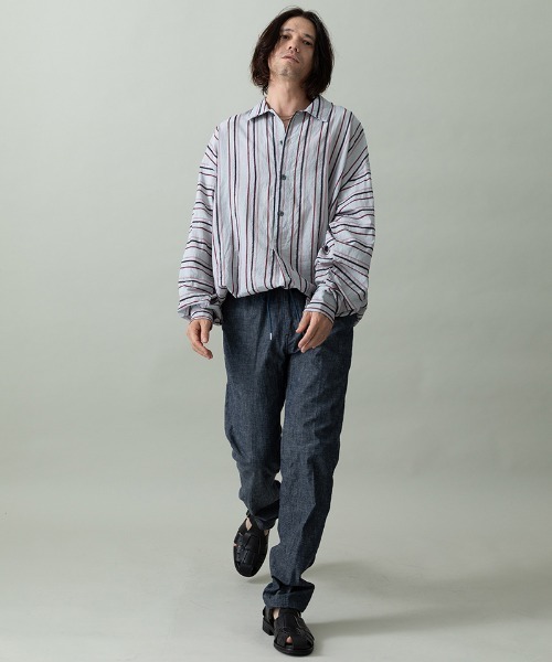 EGO TRIPPING（エゴトリッピング）の「mp14645- EASYTOROUSERS イージーパンツ(626651)（その他パンツ・メンズ・ブラック/インディゴブルー・33/31/29）」の5枚目の写真