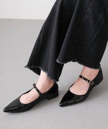 メリージェーンローヒールパンプス