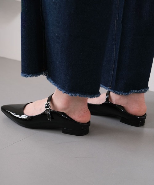 aquagarage(アクアガレージ)の「メリージェーンローヒールパンプス(パンプス・レディース・ブラック系その他/ブラック系その他2・23.0cm/23.5cm/24.0cm/24.5cm/25.0cm)」の5枚目の写真