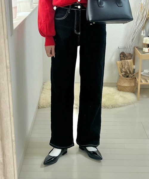 aquagarage(アクアガレージ)の「メリージェーンローヒールパンプス(パンプス・レディース・ブラック系その他/ブラック系その他2・23.0cm/23.5cm/24.0cm/24.5cm/25.0cm)」の10枚目の写真