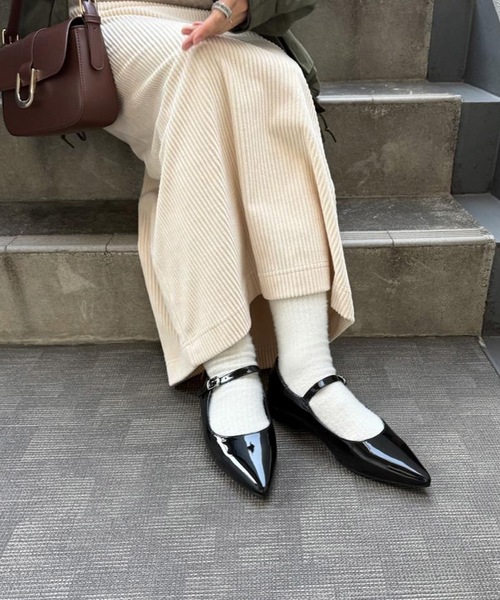 aquagarage(アクアガレージ)の「メリージェーンローヒールパンプス(パンプス・レディース・ブラック系その他/ブラック系その他2・23.0cm/23.5cm/24.0cm/24.5cm/25.0cm)」の13枚目の写真