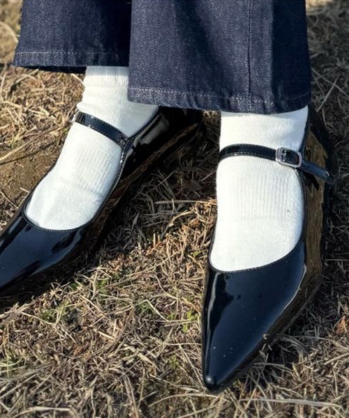 aquagarage(アクアガレージ)の「メリージェーンローヒールパンプス(パンプス・レディース・ブラック系その他/ブラック系その他2・23.0cm/23.5cm/24.0cm/24.5cm/25.0cm)」の14枚目の写真