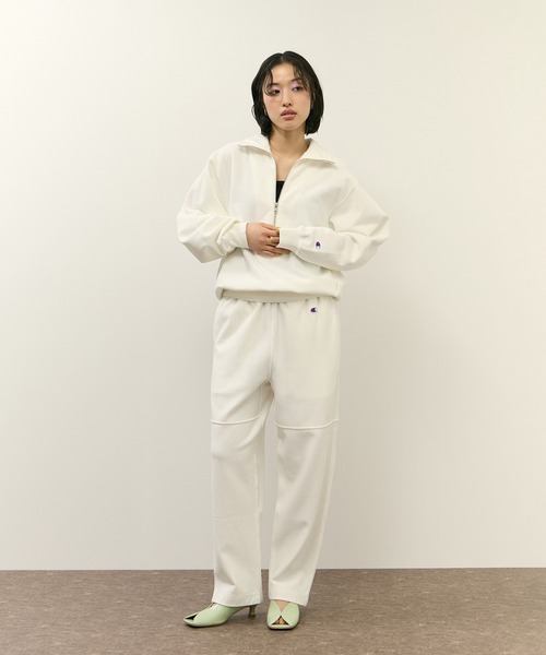 Champion(チャンピオン)の「【Champion for ADAM ET ROPE'】別注 SWEAT HALF ZIP(スウェット・レディース・ブラウン系その他3/ネイビー/オフホワイト・FREE)」の6枚目の写真