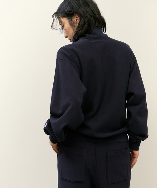 Champion for ADAM ET ROPE'】別注 SWEAT HALF ZIP（スウェット