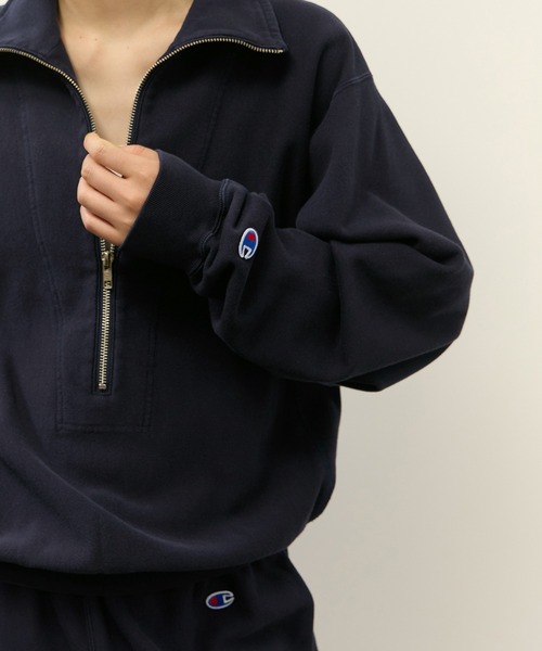 Champion for ADAM ET ROPE'】別注 SWEAT HALF ZIP(スウェット Champion for ADAM ET ROPE'】別注 SWEAT HALF ZIP(スウェット