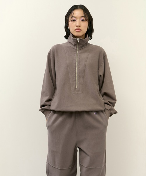 Champion for ADAM ET ROPE'】別注 SWEAT HALF ZIP（スウェット