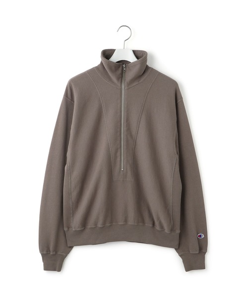 Champion(チャンピオン)の「【Champion for ADAM ET ROPE'】別注 SWEAT HALF ZIP(スウェット・レディース・ブラウン系その他3/ネイビー/オフホワイト・FREE)」の20枚目の写真
