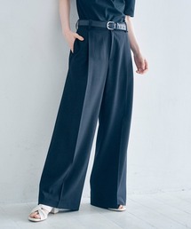 【セットアップ対応】タックワイドパンツ