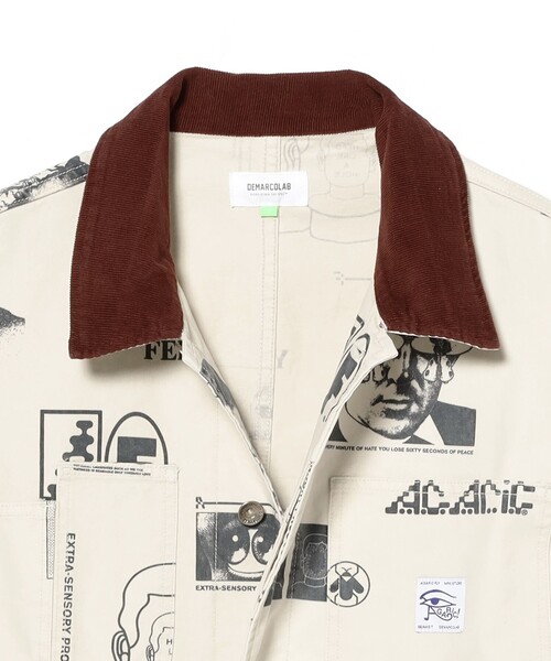 DEMARCOLAB（デマルコラブ）の「DeMarcoLab / HEAD LIKE A HOLE WORK JKT（ブルゾン・メンズ・ナチュラル/ネイビー・M/L/XL）」の3枚目の写真