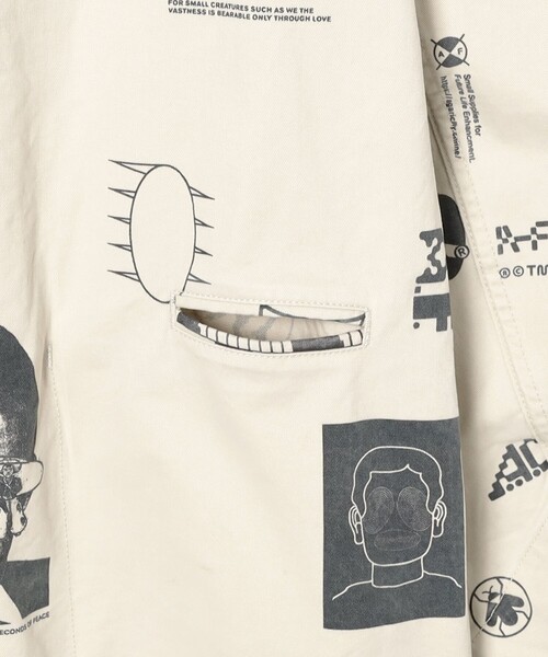 DEMARCOLAB（デマルコラブ）の「DeMarcoLab / HEAD LIKE A HOLE WORK JKT（ブルゾン・メンズ・ナチュラル/ネイビー・M/L/XL）」の4枚目の写真