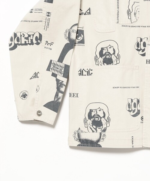 DEMARCOLAB（デマルコラブ）の「DeMarcoLab / HEAD LIKE A HOLE WORK JKT（ブルゾン・メンズ・ナチュラル/ネイビー・M/L/XL）」の5枚目の写真