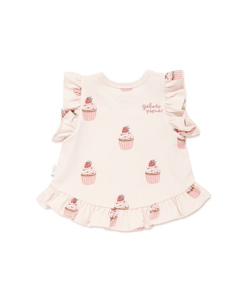 gelato pique(ジェラートピケ)の「【BABY】カップケーキ柄Tシャツ(その他ベビーウェア・キッズ・ピンク・80)」の13枚目の写真