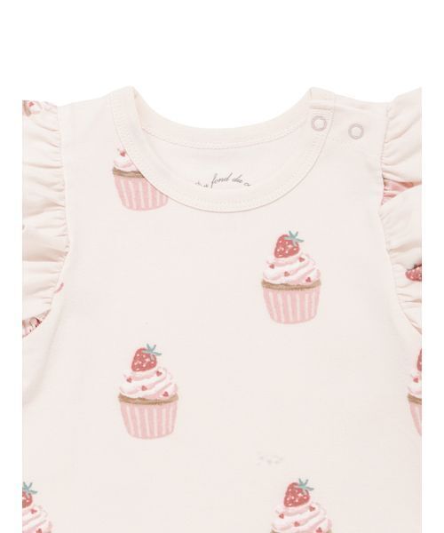 gelato pique(ジェラートピケ)の「【BABY】カップケーキ柄Tシャツ(その他ベビーウェア・キッズ・ピンク・80)」の14枚目の写真