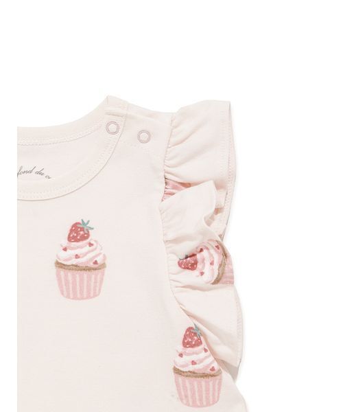 gelato pique(ジェラートピケ)の「【BABY】カップケーキ柄Tシャツ(その他ベビーウェア・キッズ・ピンク・80)」の15枚目の写真