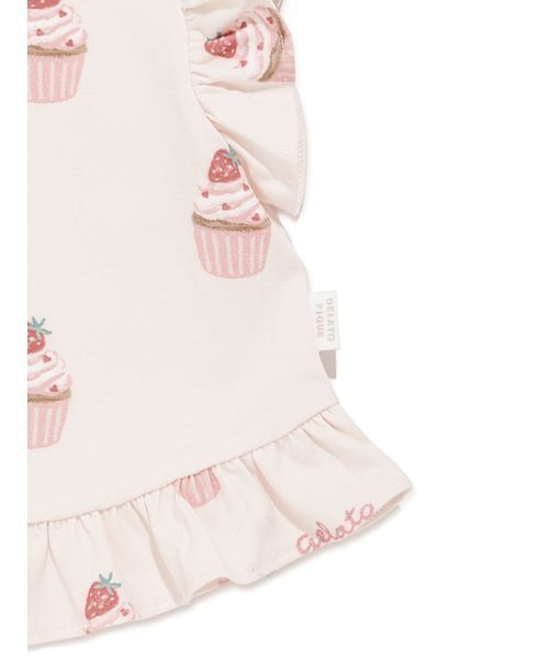 gelato pique(ジェラートピケ)の「【BABY】カップケーキ柄Tシャツ(その他ベビーウェア・キッズ・ピンク・80)」の16枚目の写真