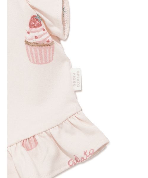 gelato pique(ジェラートピケ)の「【BABY】カップケーキ柄Tシャツ(その他ベビーウェア・キッズ・ピンク・80)」の18枚目の写真
