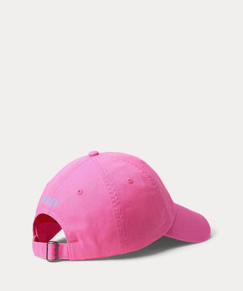 POLO RALPH LAUREN(ポロ ラルフ ローレン)の「コットン チノ ボール キャップ(キャップ・メンズ・ピンク・ONE)」の4枚目の写真