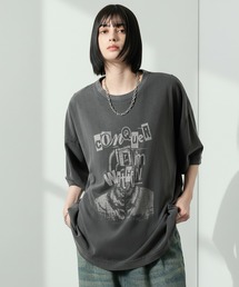 26SS FAT F.D.U. VINTAGEウォッシュ加工 シャツ ジャケット Alfred Alex】ヴィンテージ ピグメント加工 ナンバリングゲームTシャツ