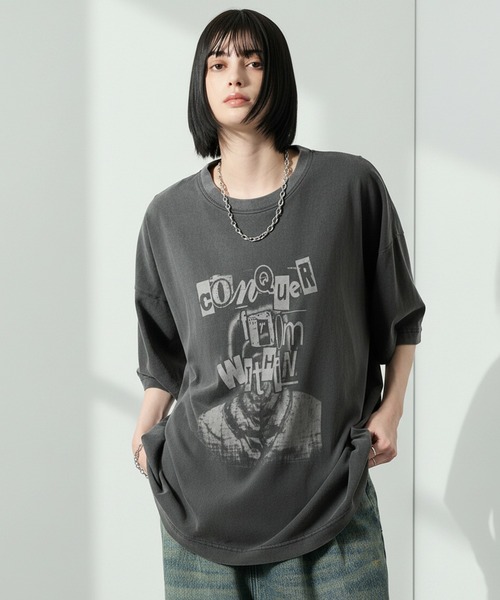 激レア　新品　デッドストック　AXO レーシングシャツ　当時物 セール】【Alfred Alex】Vintage Graphic Oversized Tee