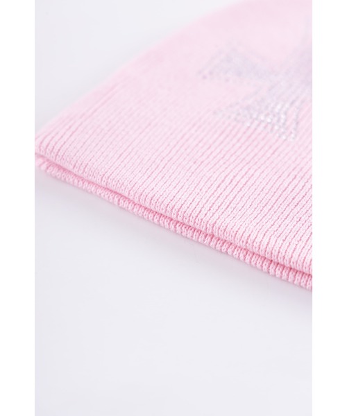 UNKNOWN LONDON(アンノウン・ロンドン)の「ビーニー|Pink Cross Rhinestone Beanie|Unknown London(ニットキャップ/ビーニー・メンズ・ピンク・FREE)」の6枚目の写真