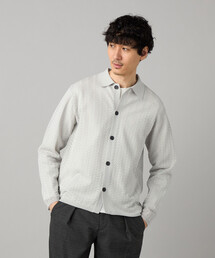 COMME CA MEN（コムサメン）の「透かし編み ポロカーディガン（カーディガン/ボレロ）」