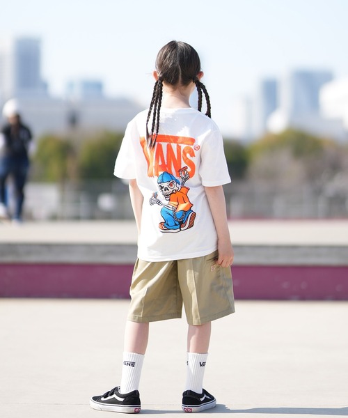 VANS(バンズ)の「VANS/バンズ キッズ 半袖 Tシャツ バックプリント VN000TCK(Tシャツ/カットソー・キッズ・ホワイト/パープル・150cm/140cm/130cm)」の7枚目の写真