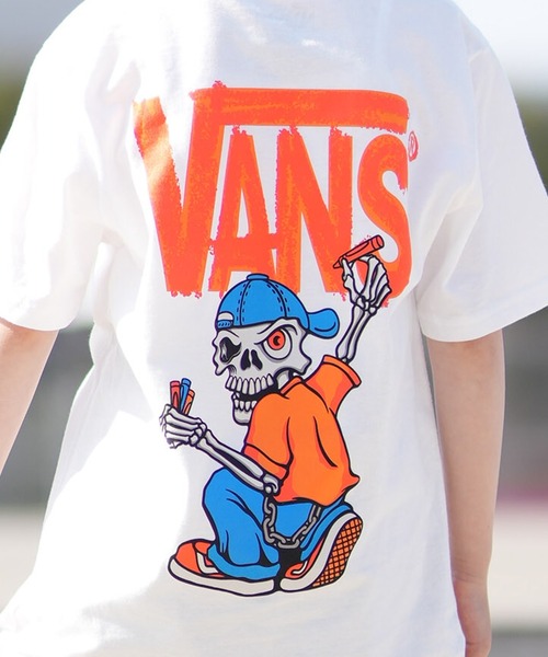VANS(バンズ)の「VANS/バンズ キッズ 半袖 Tシャツ バックプリント VN000TCK(Tシャツ/カットソー・キッズ・ホワイト/パープル・150cm/140cm/130cm)」の9枚目の写真