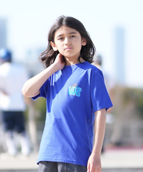VANS(バンズ)の「VANS/バンズ キッズ 半袖 Tシャツ バックプリント VN000TCK(Tシャツ/カットソー・キッズ・ホワイト/パープル・150cm/140cm/130cm)」の10枚目の写真