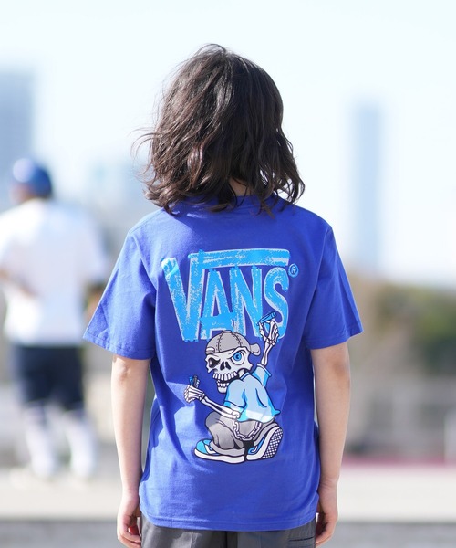 VANS(バンズ)の「VANS/バンズ キッズ 半袖 Tシャツ バックプリント VN000TCK(Tシャツ/カットソー・キッズ・ホワイト/パープル・150cm/140cm/130cm)」の11枚目の写真