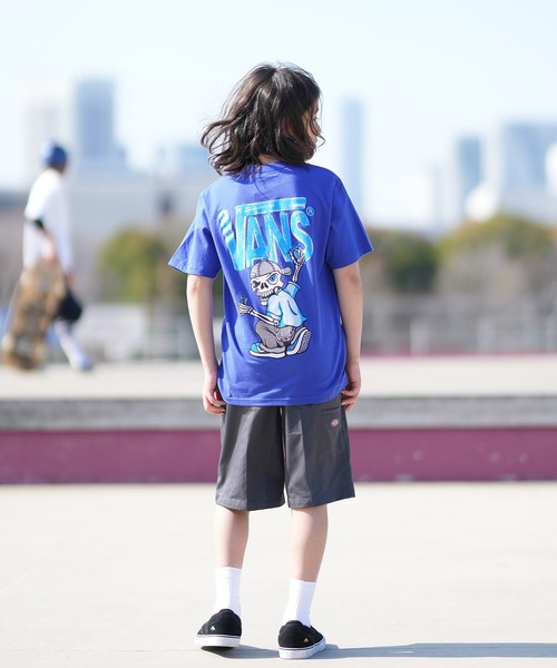 VANS(バンズ)の「VANS/バンズ キッズ 半袖 Tシャツ バックプリント VN000TCK(Tシャツ/カットソー・キッズ・ホワイト/パープル・150cm/140cm/130cm)」の14枚目の写真