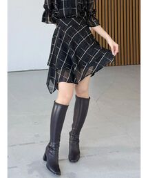 MERCURYDUO | 【セットアップ着用可】シャツランダムヘムミニスカート(スカート)