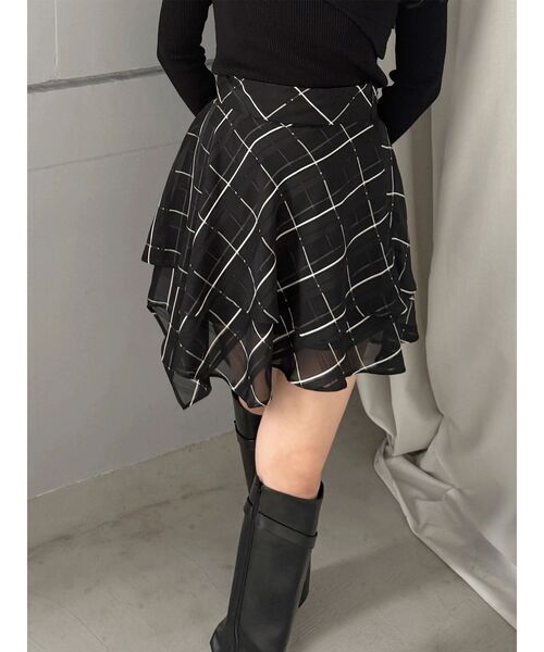 MERCURYDUO(マーキュリーデュオ)の「【セットアップ着用可】シャツランダムヘムミニスカート(スカート・レディース・ブラック/インディゴブルー・SMALL/MEDIUM)」の17枚目の写真