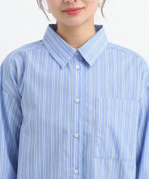 Andemiu(アンデミュウ)の「ストライプシャツ656724(シャツ/ブラウス・レディース・ブルー/イエロー・FREE)」の18枚目の写真