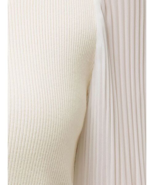 MERCURYDUO（マーキュリーデュオ）の「異素材スリーブカーデニット（ニット/セーター・レディース・アイボリー/オフホワイト・FREE）」の21枚目の写真