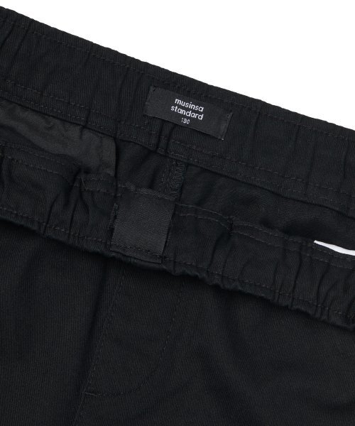 MUSINSA STANDARD KIDS（ムシンサスタンダードキッズ）の「コットンバンディングカーゴジョガーパンツ[ブラック]（スウェットパンツ・レディース・その他・100/110/120/130/140/150）」の5枚目の写真