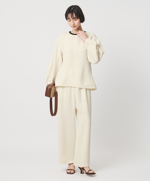 大幅値下げ！　ユナイテッドアローズ　CONFYシリーズ COMFY ストレート イージーパンツ WHITE ‐防汚 UVカット