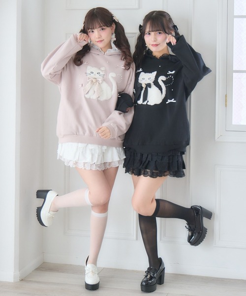ROJITA(ロジータ)の「レースティアードスカパン(スカート・レディース・ブラック/ホワイト・FREE)」の17枚目の写真