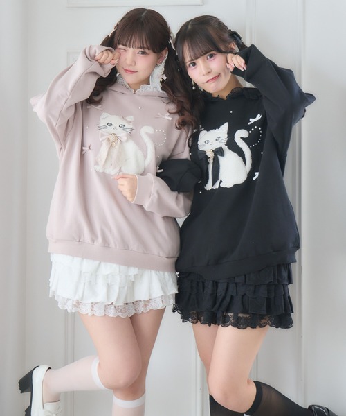 ROJITA(ロジータ)の「レースティアードスカパン(スカート・レディース・ブラック/ホワイト・FREE)」の19枚目の写真