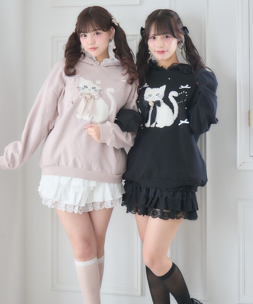 ROJITA(ロジータ)の「レースティアードスカパン(スカート・レディース・ブラック/ホワイト・FREE)」の20枚目の写真