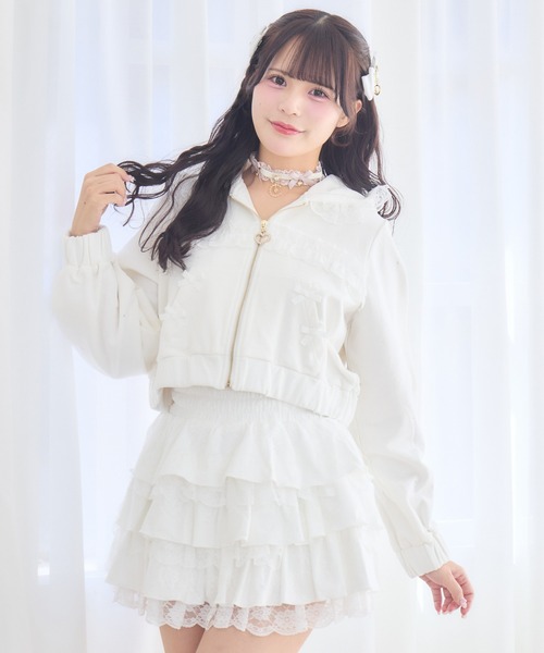 ROJITA(ロジータ)の「レースティアードスカパン(スカート・レディース・ブラック/ホワイト・FREE)」の13枚目の写真