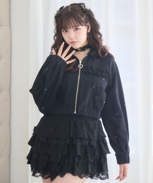 ROJITA(ロジータ)の「レースティアードスカパン(スカート・レディース・ブラック/ホワイト・FREE)」の15枚目の写真